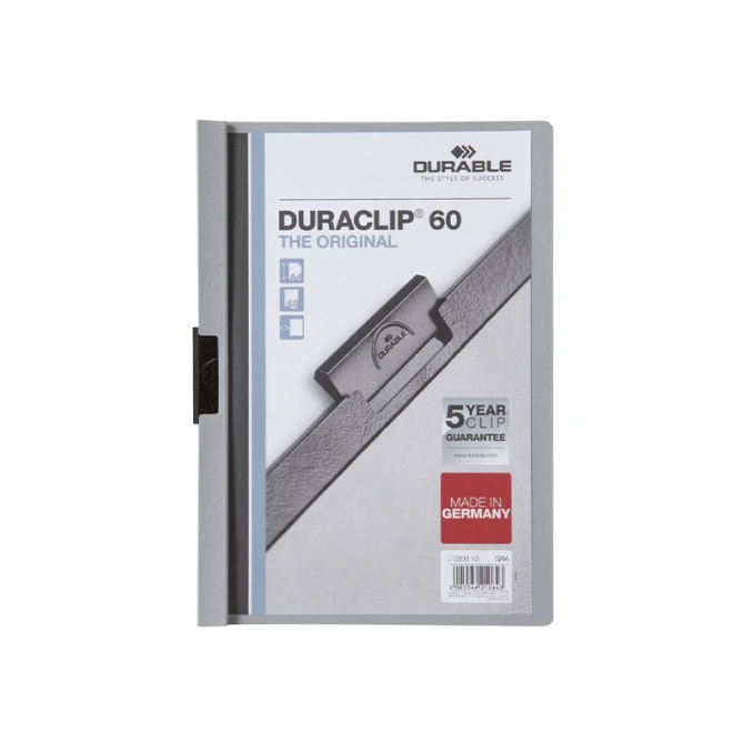 Durable Duraclip Klemmap A4 6 mm Grijs