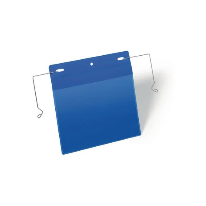 DURABLE Documenthouder met Ophangbeugel A5 Horizontaal Blauw (pak 50 stuks)