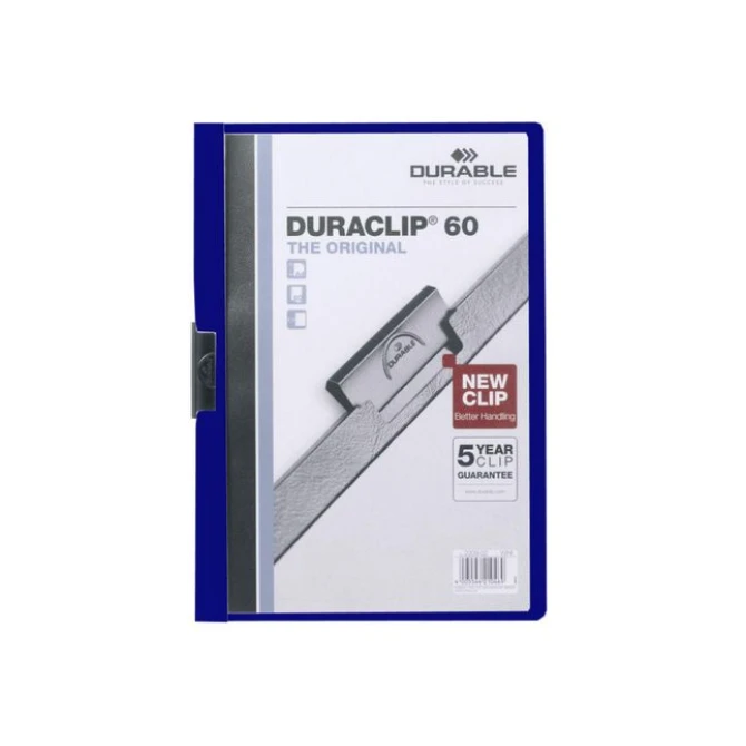 DURABLE Duraclip® Klemmap A4 1-30 vel Donkerblauw (pak 25 stuks) DURABLE Duraclip® Klemmap A4 1-30 vel Donkerblauw (pak 25 stuks)
