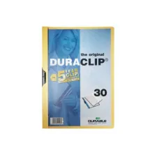 DURABLE Duraclip® Klemmap A4 1-30 vel Geel (pak 25 stuks) DURABLE Duraclip® Klemmap A4 1-30 vel Geel (pak 25 stuks)