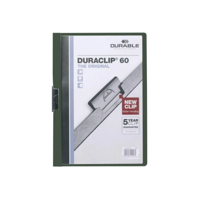 DURABLE Duraclip® Klemmap A4 1-30 vel Groen (pak 25 stuks) DURABLE Duraclip® Klemmap A4 1-30 vel Groen (pak 25 stuks)