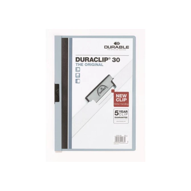 DURABLE Duraclip® Klemmap A4 1-30 vel Lichtblauw (pak 25 stuks) DURABLE Duraclip® Klemmap A4 1-30 vel Lichtblauw (pak 25 stuks)