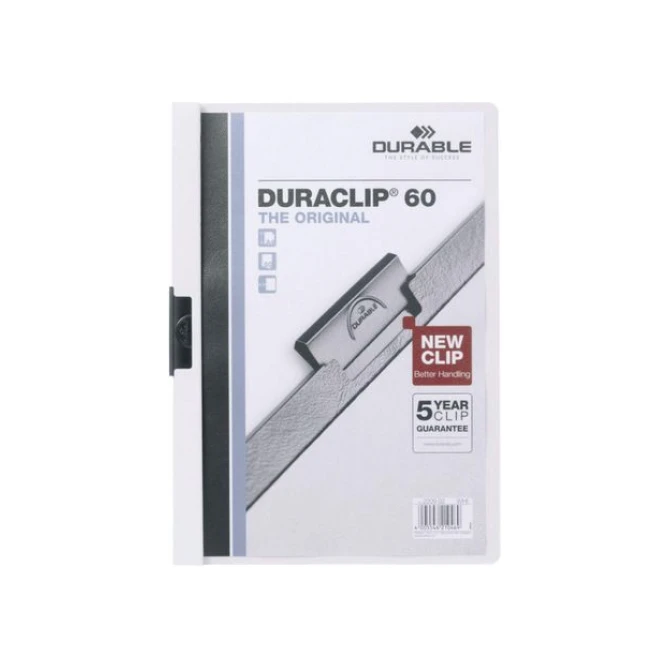DURABLE Duraclip® Klemmap A4 1-30 vel Wit (pak 25 stuks) DURABLE Duraclip® Klemmap A4 1-30 vel Wit (pak 25 stuks)