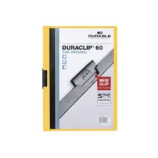 Durable Duraclip® Klemmap A4 1-60 vel Geel (pak 25 stuks) Durable Duraclip® Klemmap A4 1-60 vel Geel (pak 25 stuks)