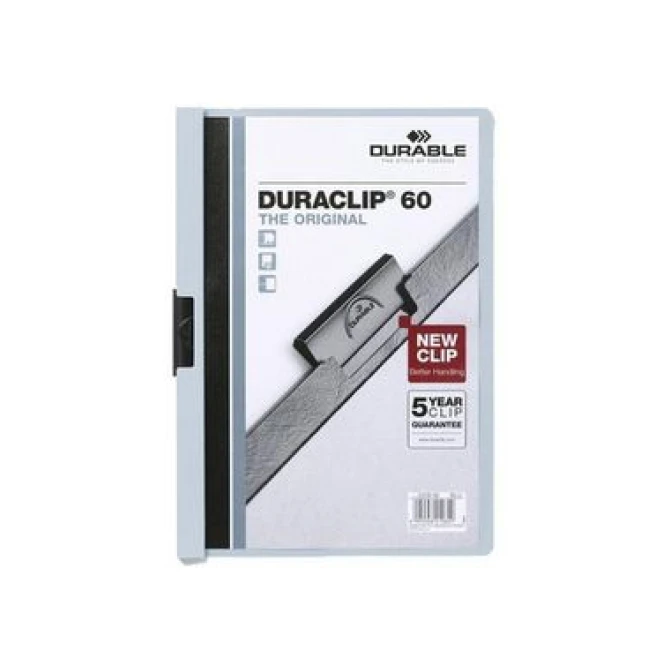 DURABLE Duraclip® Klemmap A4 1-60 vel Lichtblauw (pak 25 stuks) DURABLE Duraclip® Klemmap A4 1-60 vel Lichtblauw (pak 25 stuks)
