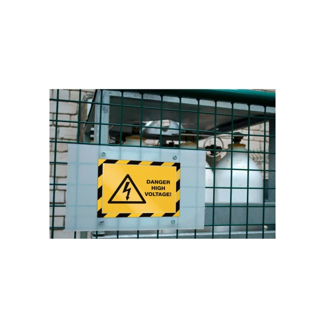 Durable Duraframe A4 security geel zwart (pak 2 stuks)