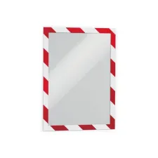 DURABLE Duraframe Security Zelfklevend Kader A4 Magnetisch Rood wit (pak 2 stuks) DURABLE Duraframe Security Zelfklevend Kader A4 Magnetisch Rood wit (pak 2 stuks)