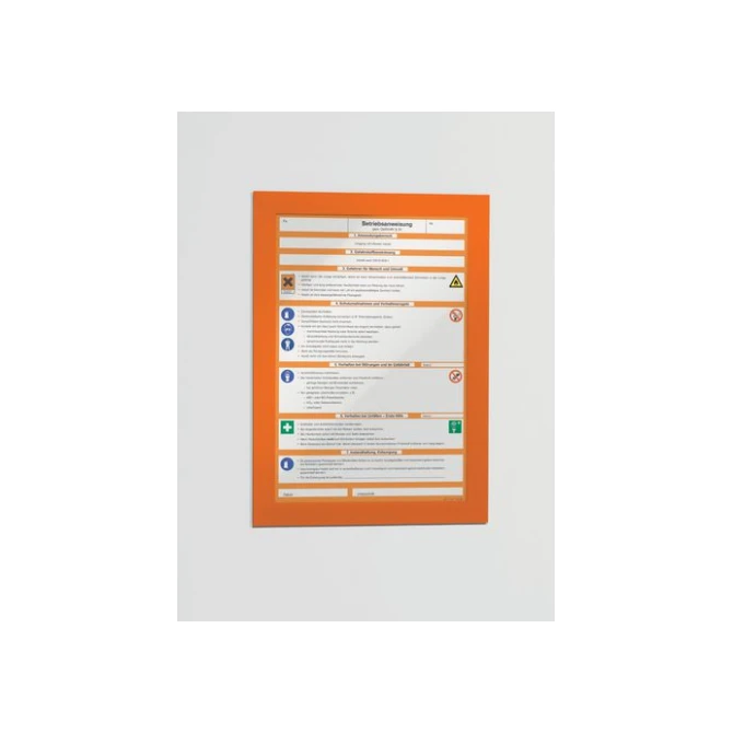 DURABLE Duraframe Zelfklevend Kader A4 Magnetisch Oranje (pak 2 stuks) DURABLE Duraframe Zelfklevend Kader A4 Magnetisch Oranje (pak 2 stuks)