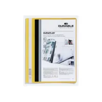 DURABLE Duraplus Snelhechtmap A4 Extra Breed 100 vel Geel (pak 25 stuks) DURABLE Duraplus Snelhechtmap A4 Extra Breed 100 vel Geel (pak 25 stuks)