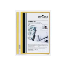 DURABLE Duraplus Snelhechtmap A4 Extra Breed 100 vel Geel (pak 25 stuks) DURABLE Duraplus Snelhechtmap A4 Extra Breed 100 vel Geel (pak 25 stuks)