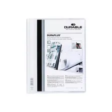 DURABLE Duraplus Snelhechtmap A4 Extra Breed 100 vel Wit (pak 25 stuks) DURABLE Duraplus Snelhechtmap A4 Extra Breed 100 vel Wit (pak 25 stuks)