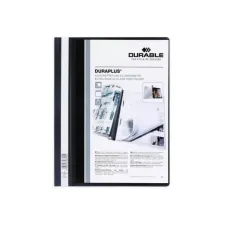 DURABLE Duraplus Snelhechtmap A4 Extra Breed PP 100 vel Zwart (pak 25 stuks) DURABLE Duraplus Snelhechtmap A4 Extra Breed PP 100 vel Zwart (pak 25 stuks)