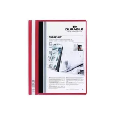 DURABLE Duraplus Snelhechtmap A4 Extra Breed PVC 100 vel Rood DURABLE Duraplus Snelhechtmap A4 Extra Breed PVC 100 vel Rood