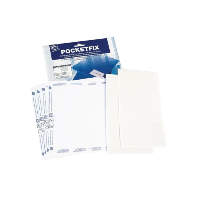 DURABLE Etikethouder Pocketfix® 74 x 105 mm (pak 10 stuks) DURABLE Etikethouder Pocketfix® 74 x 105 mm (pak 10 stuks)