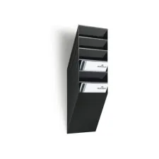 Durable FLEXIBOXX folderhouder muurbevestiging 6 compartimenten A4 zwart