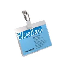 DURABLE Houder Naamkaartje Liggend Bevestigingsclip 60 x 90 mm Kunststof transparant (pak 25 stuks)