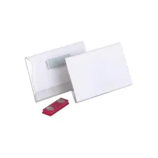 DURABLE Houder Naamkaartje Magneet 54 x 90 mm Kunststof transparant (pak 25 stuks)