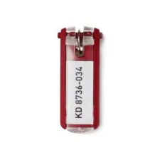 DURABLE Key Clip Sleutelhanger Rood (pak 6 stuks)