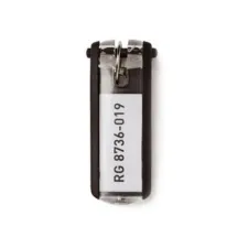 DURABLE Key Clip Sleutelhanger Zwart (pak 6 stuks)