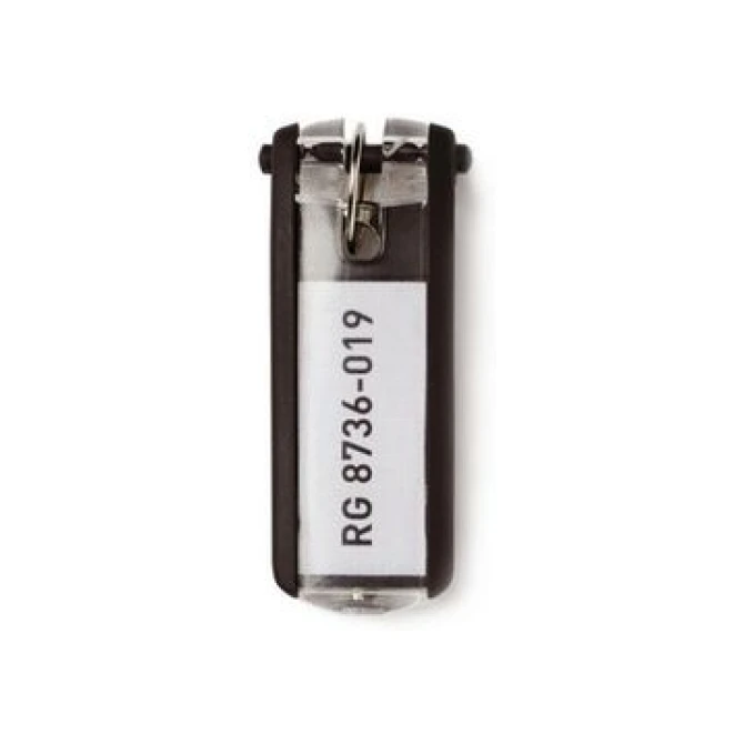DURABLE Key Clip Sleutelhanger Zwart (pak 6 stuks) DURABLE Key Clip Sleutelhanger Zwart (pak 6 stuks)