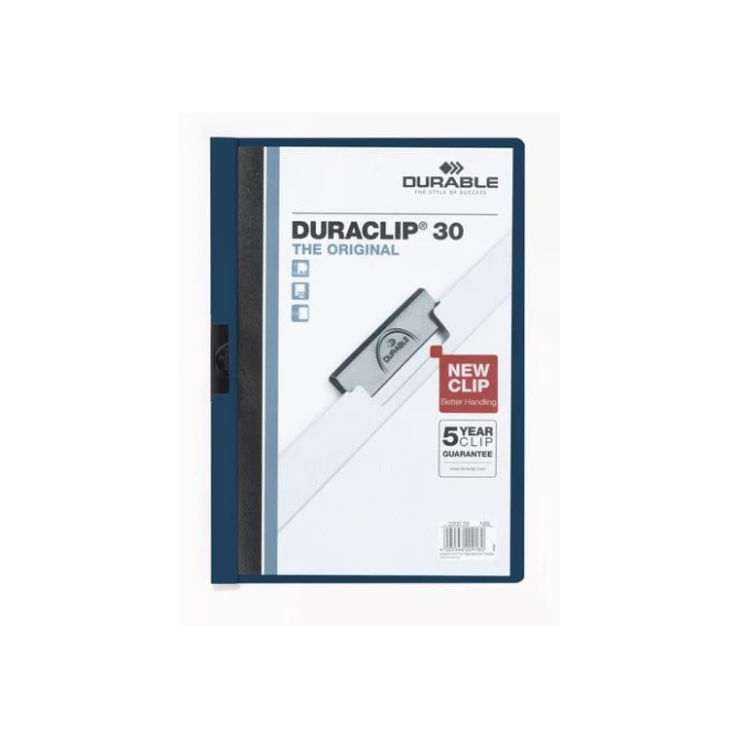 DURABLE Klemmap Duraclip® 1-30 vel nachtblauw (doos 25 stuks) DURABLE Klemmap Duraclip® 1-30 vel nachtblauw (doos 25 stuks)