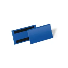 DURABLE Magnetische Documenthouder 150 x 67 mm Horizontaal Blauw (pak 50 stuks) DURABLE Magnetische Documenthouder 150 x 67 mm Horizontaal Blauw (pak 50 stuks)