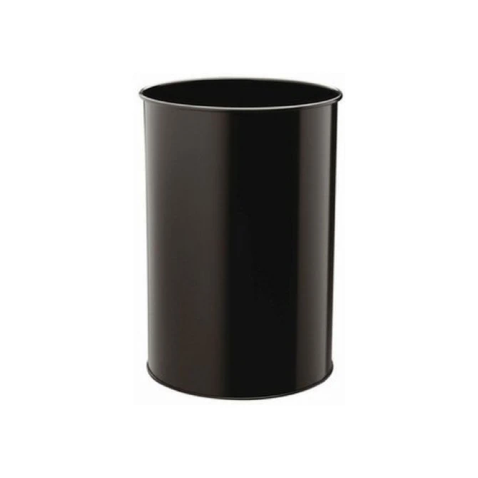 DURABLE Papierbak economy metaal 30 liter zwart hoogte 49 cm