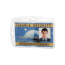 DURABLE Pashouder 1 pas 54 x 85 mm Kunststof transparant (pak 10 stuks) DURABLE Pashouder 1 pas 54 x 85 mm Kunststof transparant (pak 10 stuks)
