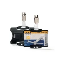 DURABLE Pashouder Bevestigingsclip 1 pas 54 x 85 mm Kunststof Zwart (pak 25 stuks) DURABLE Pashouder Bevestigingsclip 1 pas 54 x 85 mm Kunststof Zwart (pak 25 stuks)