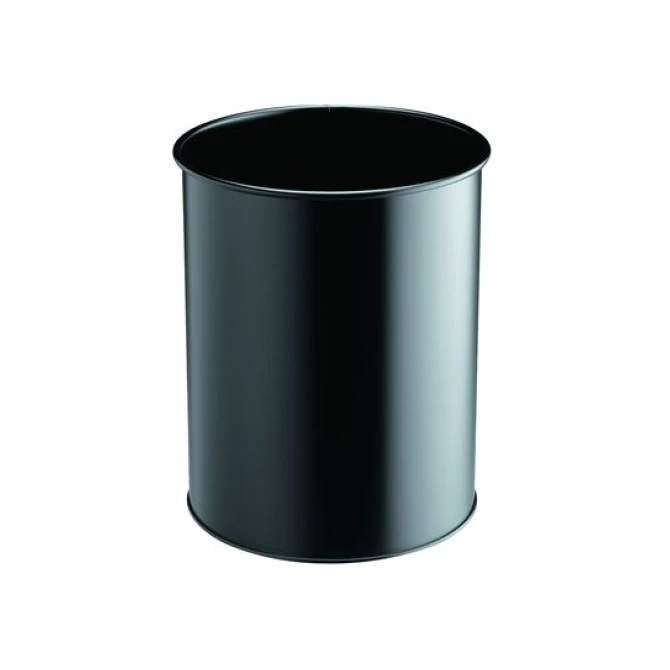DURABLE Ronde Afvalbak Metaal 315 x diameter 260 mm 15 L Zwart DURABLE Ronde Afvalbak Metaal 315 x diameter 260 mm 15 L Zwart