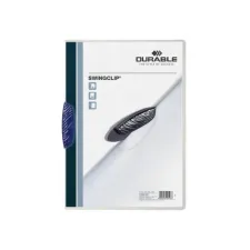 DURABLE Swingclip Klemmap A4 1 - 30 vel Donkerblauw (pak 25 stuks) DURABLE Swingclip Klemmap A4 1 - 30 vel Donkerblauw (pak 25 stuks)