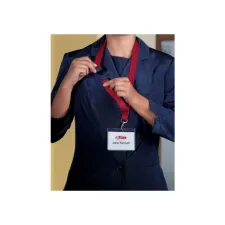 DURABLE Textielkoord met veiligheidssluiting rood 44 cm (pak 10 stuks) DURABLE Textielkoord met veiligheidssluiting rood 44 cm (pak 10 stuks)