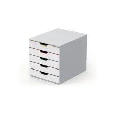 DURABLE Varicolor Ladenblok 5 laden Wit