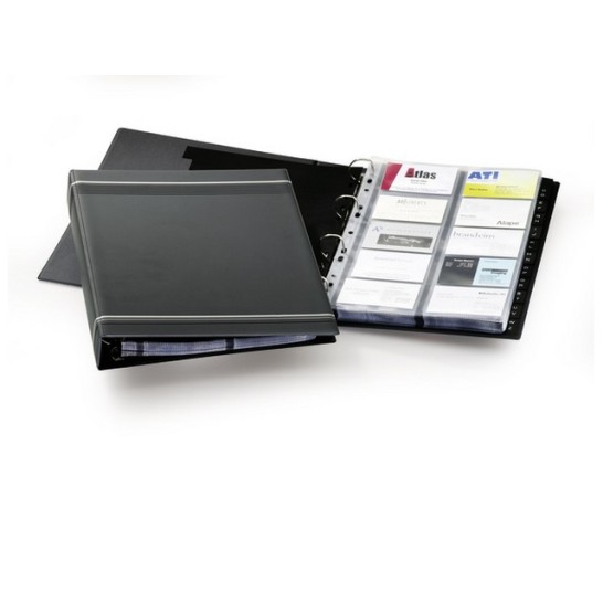 Durable Visifix® A4-visitekaartjeshouder A4 Insteekhoezen 57 x 90 mm Zwart