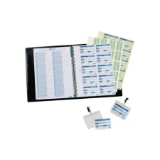 DURABLE Visitors Book 100 Navulling Naamkaartjes 60 x 90 mm Wit