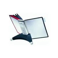 DURABLE Zichtpaneelhouder Sherpa® Display Inclusief 10 zichtpanelen rood/zwart