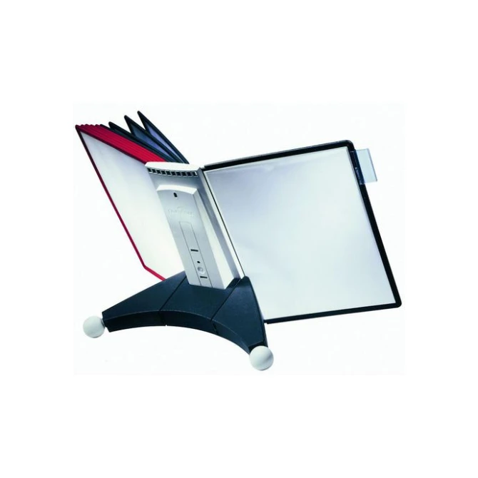 DURABLE Zichtpaneelhouder Sherpa® Display Inclusief 10 zichtpanelen rood/zwart
