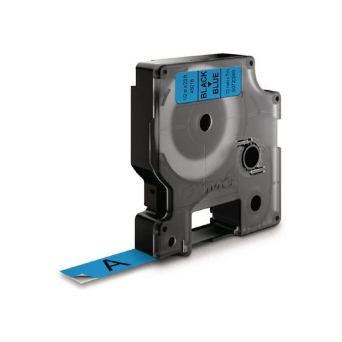 DYMO D1 Labelcassette 12 mm x 7 m Zwart op Blauw DYMO D1 Labelcassette 12 mm x 7 m Zwart op Blauw