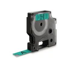 DYMO D1 Labelcassette 12 mm x 7 m Zwart op Groen DYMO D1 Labelcassette 12 mm x 7 m Zwart op Groen