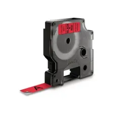 DYMO D1 Labelcassette 12 mm x 7 m Zwart op Rood DYMO D1 Labelcassette 12 mm x 7 m Zwart op Rood