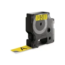 DYMO D1 Labelcassette 19 mm x 7 m Zwart op Geel DYMO D1 Labelcassette 19 mm x 7 m Zwart op Geel