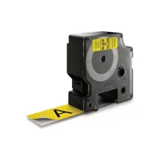 DYMO D1 Labelcassette 24 mm x 7 m Zwart op Geel DYMO D1 Labelcassette 24 mm x 7 m Zwart op Geel