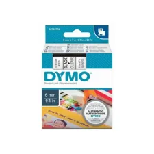 DYMO D1 Labelcassette 6 mm x 7 m Zwart op Transparant DYMO D1 Labelcassette 6 mm x 7 m Zwart op Transparant