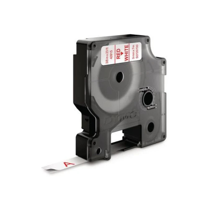 DYMO D1 Labelcassette 9 mm x 7 m Rood op Wit DYMO D1 Labelcassette 9 mm x 7 m Rood op Wit