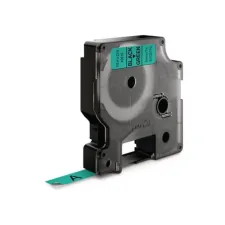 DYMO D1 Labelcassette 9 mm x 7 m Zwart op Groen DYMO D1 Labelcassette 9 mm x 7 m Zwart op Groen