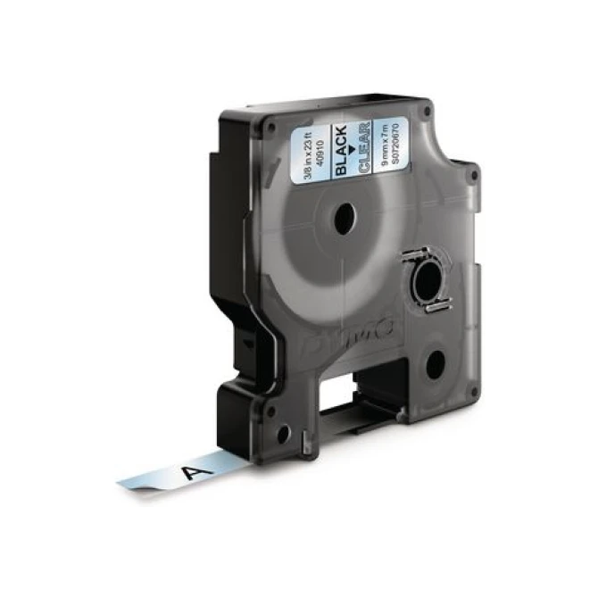 DYMO D1 Labelcassette 9 mm x 7 m Zwart op Transparant DYMO D1 Labelcassette 9 mm x 7 m Zwart op Transparant