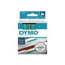 DYMO D1 labeltape 19 mm Zwart op groen 45809 DYMO D1 labeltape 19 mm Zwart op groen 45809