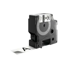 DYMO Industriële vinyl etikettencassette zwart op wit 24 mm x 55 m verpakking met 1 stuk DYMO Industriële vinyl etikettencassette zwart op wit 24 mm x 55 m verpakking met 1 stuk