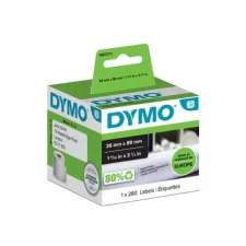 DYMO LW Adreslabels Papier 36 x 89 mm Zwart op Wit