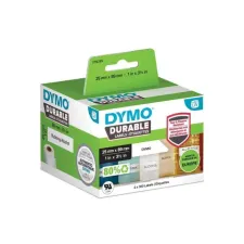 DYMO LW Labels 25 x 89 mm Papier Zwart op Wit (doos 2 rollen)